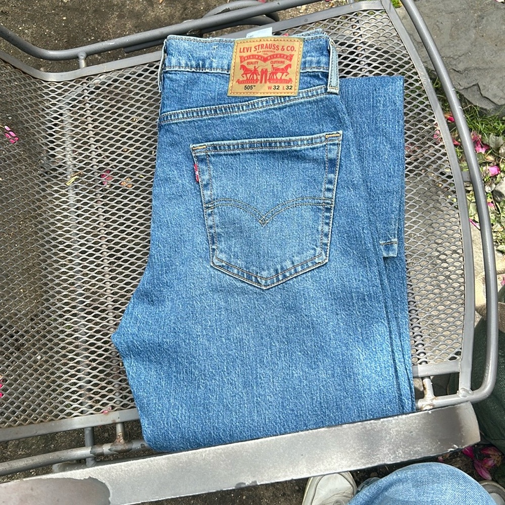 Levi's Blue Straight Men's Jeans 505 32x32